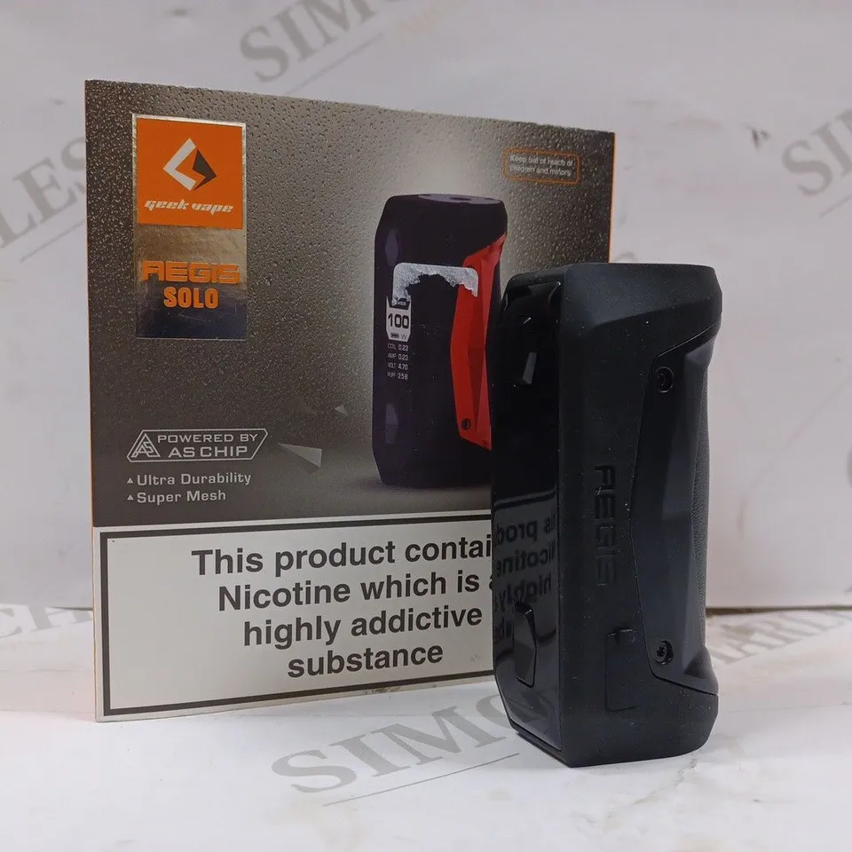 BOXED GEEKVAPE AEGIS SOLO MOD VAPE - BLACK 