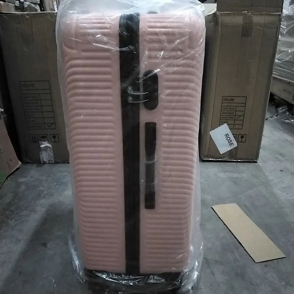 BOXED NEO PINK HARD SHELL LUGGAGE SUITCASE (1 BOX)