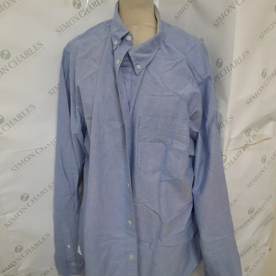 BODEN BUTTON UP SHIRT IN BLUE SIZE XXL