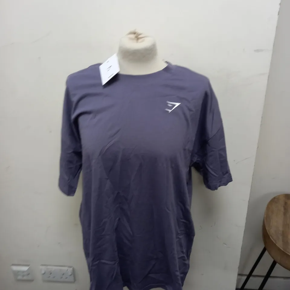 GYMSHARK TRAINING OVERSIZED T-SHIRT - DEWBERRY PURPLE - LARGE