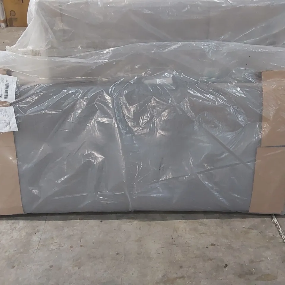 BAGGED 135CM PARIS FABRIC HEADBOARD IN SLATE GREY