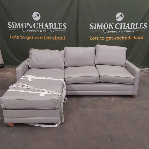 QUALITY DESIGNER LEATHER CHAISE STORAGE SOFA BED 