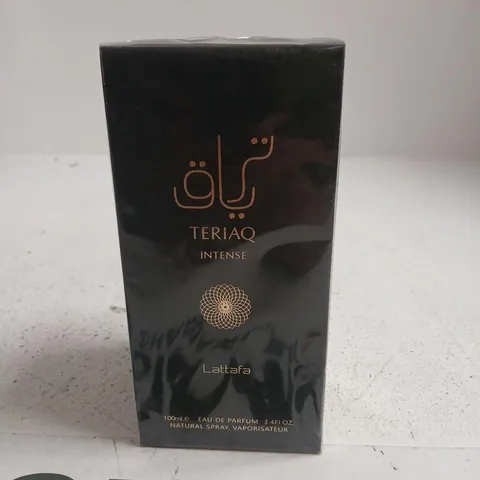 BOXED AND SEALED TERIAQ INTENSE LATTAFA EAU DE PARFUM 100ML