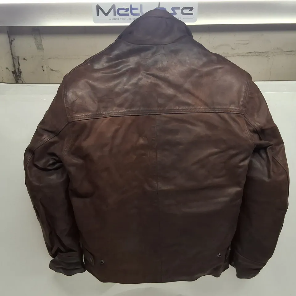 FURYGAN LEATHER MOTORCYCLE JACKET – BROWN