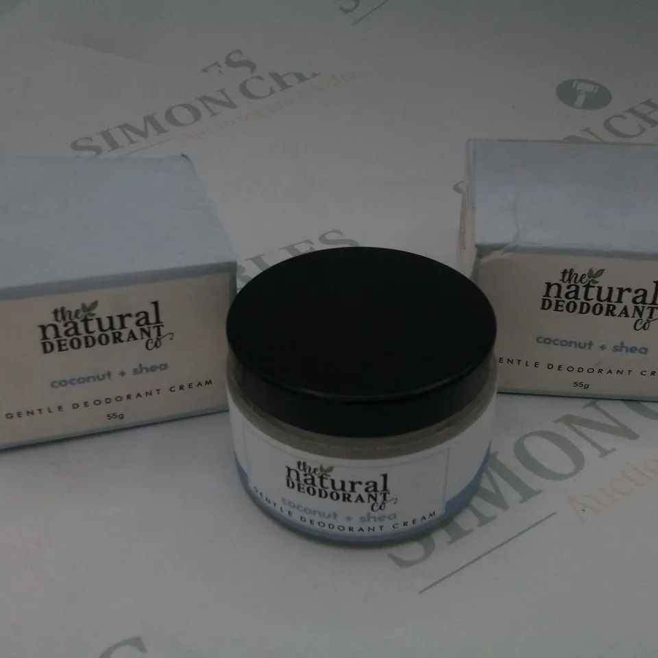 X2 BOXED NATURAL DEODORANT COCONUT + SHEA CREAM 55G