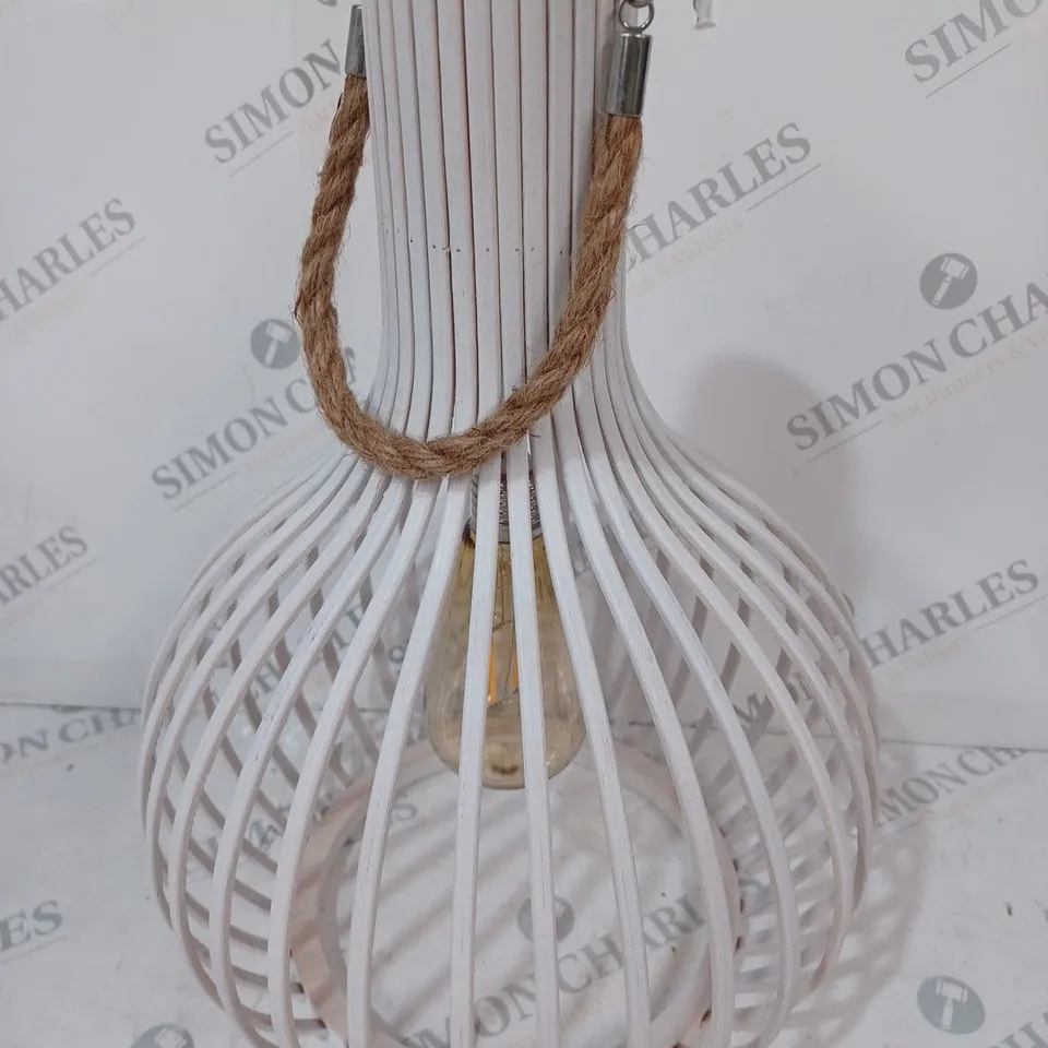 BOXED INNOVATORS TALL BAMBOO LED SOLAR LANTERN