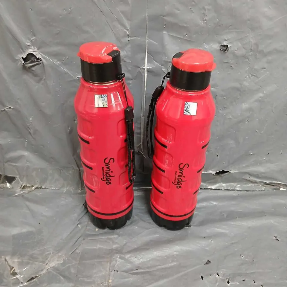 2 BOXED SMIDGE WATER BOTTLES