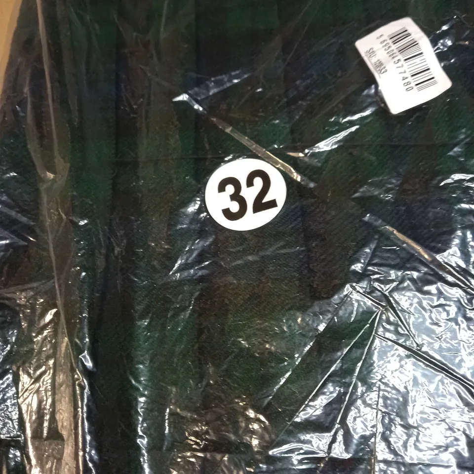 DESIGNER GREEN BLUE TARTEN KILT - SIZE W32