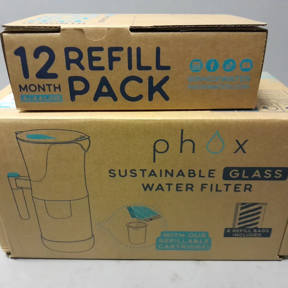 BOXED PHOX SUSTAINABLE GLASS WATER FILTER