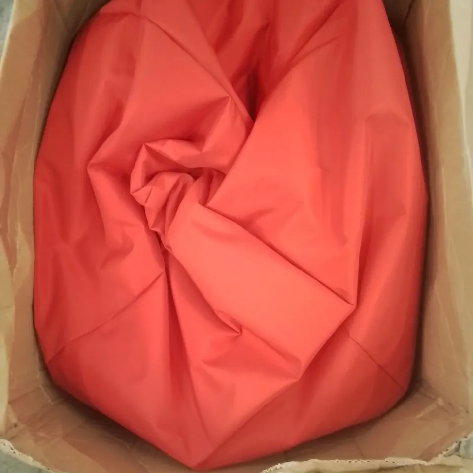 BOXED BEANBAG CHAIR AND LOUNGER IN RED