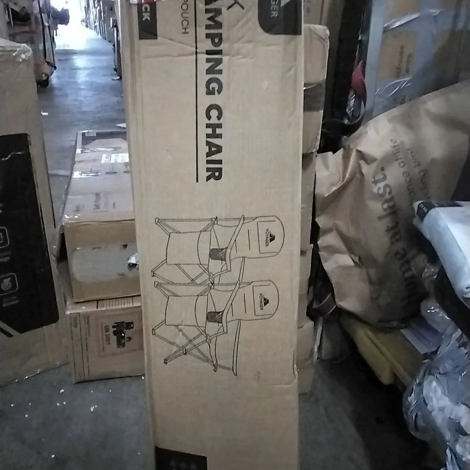 BOXED 2PK CAMPING CHAIRS BLACK