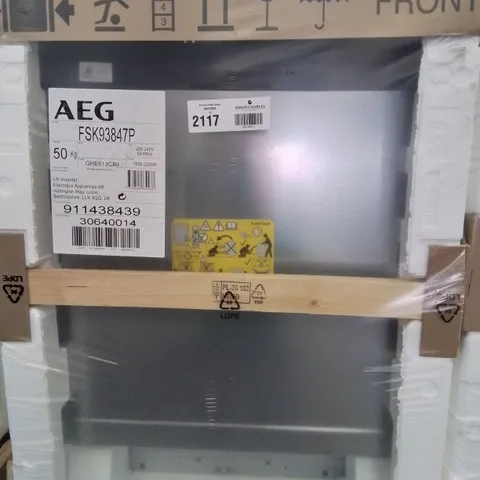 AEG INTEGRATED DISHWASHER 12 PLACES Model FSS82827P