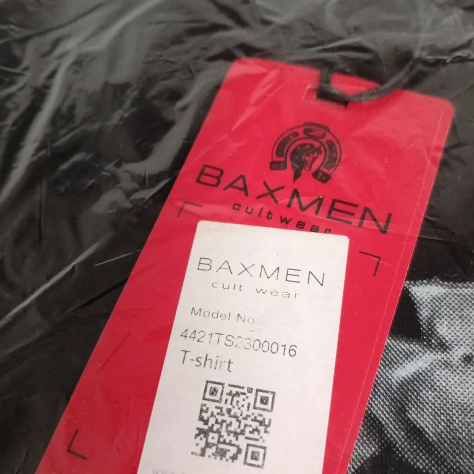 BAXMEN CULT WEAR T-SHIRT – BLACK, UK L