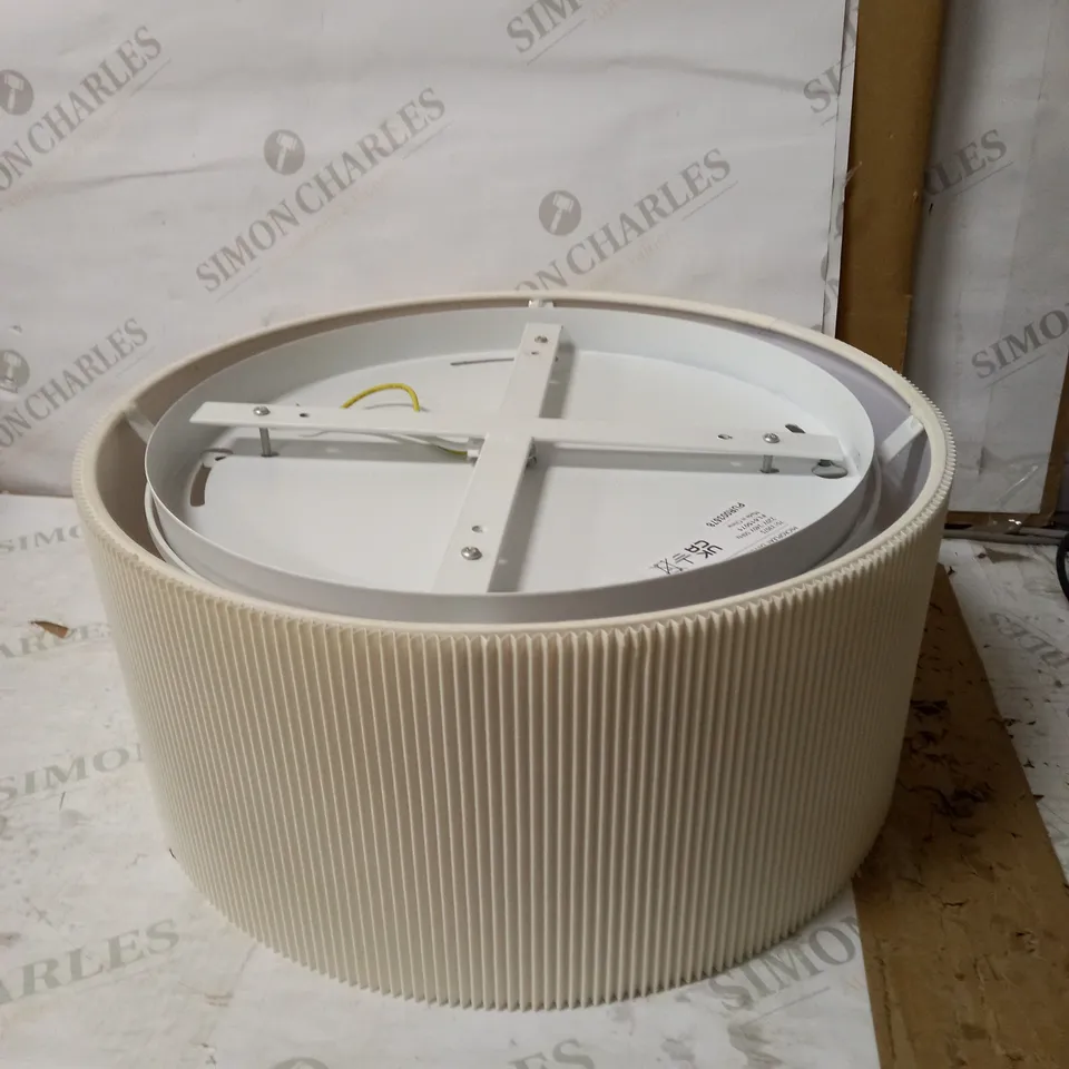 JOHN LEWIS MICROPLEATED DIFFUSER CEILING LIGHT, CREAM