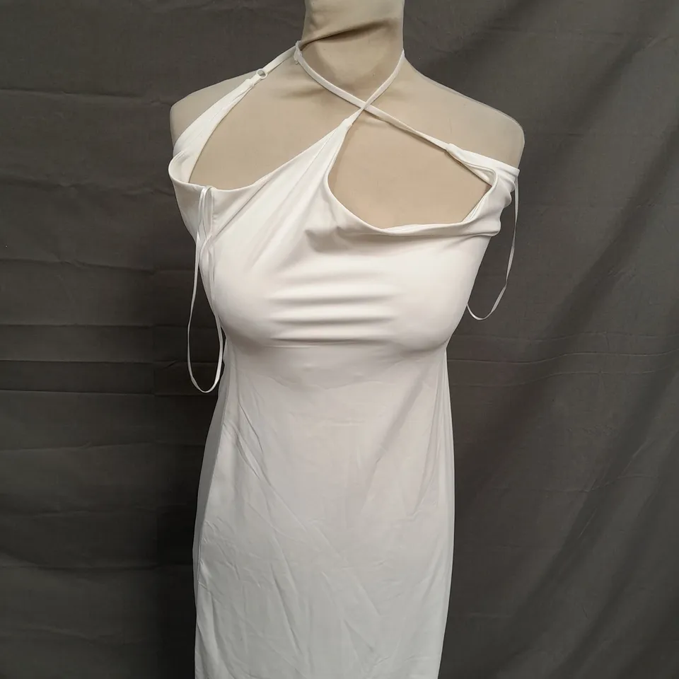 ZARA WHITE TIGHT STRETCH DRESS -LARGE