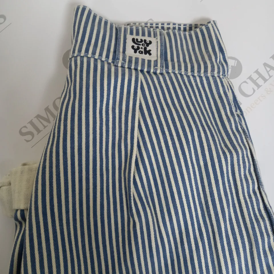 LUCY AND YAK PINSTRIPPED TROUSERS SIZE W26 L30