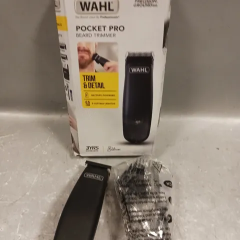 BOXED WAHL POCKET PRO BEARD TRIMMER 