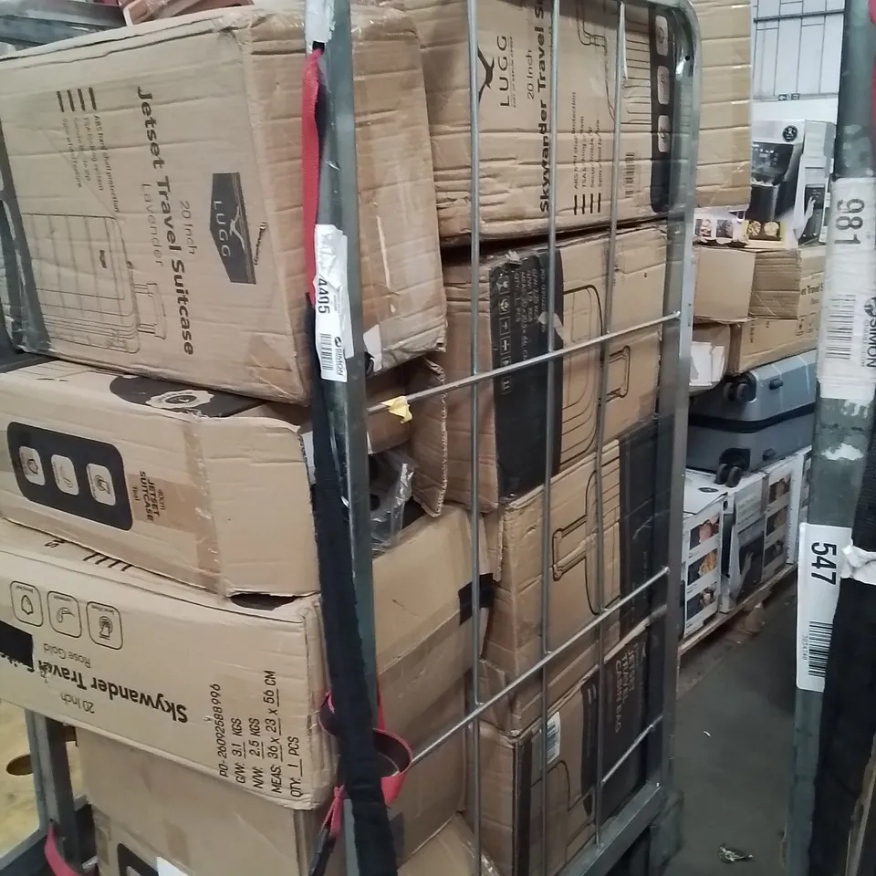 CAGE OF SUITCASES 