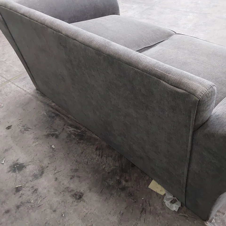DESIGNER TWO SEATER SOFA GREY FABRIC 