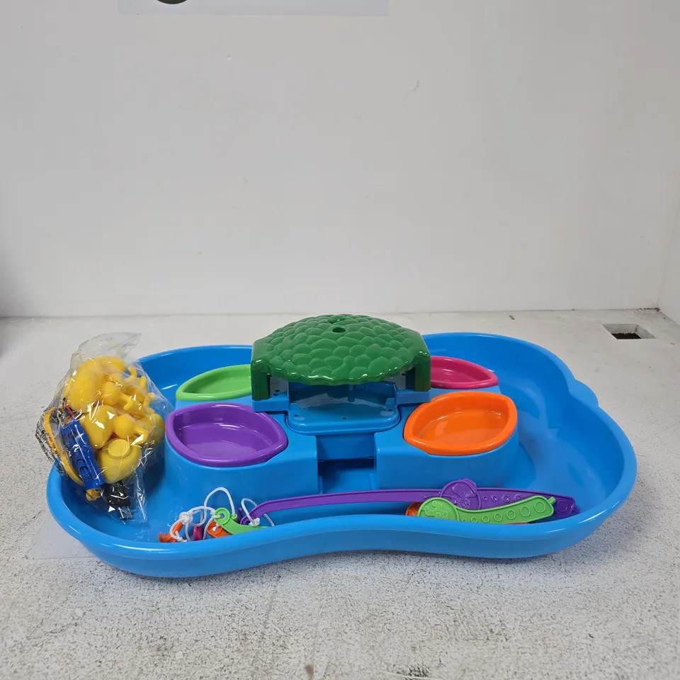 DUCKS FISHING GAME – BLUE PLASTIC TABLETOP PLAY SET (BOXED)