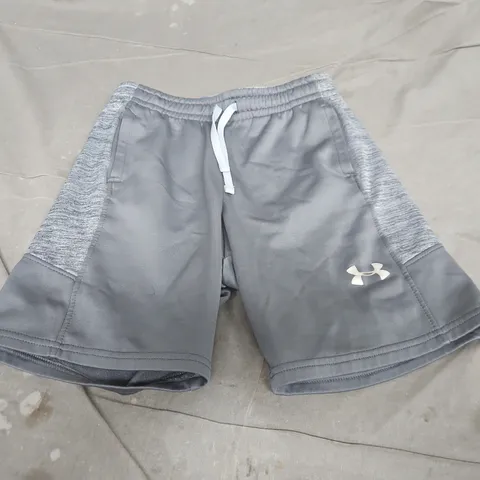 UNDER ARMOUR GREY ATHLETIC SHORTS - SIZE UNSPECIFIED - KIDS