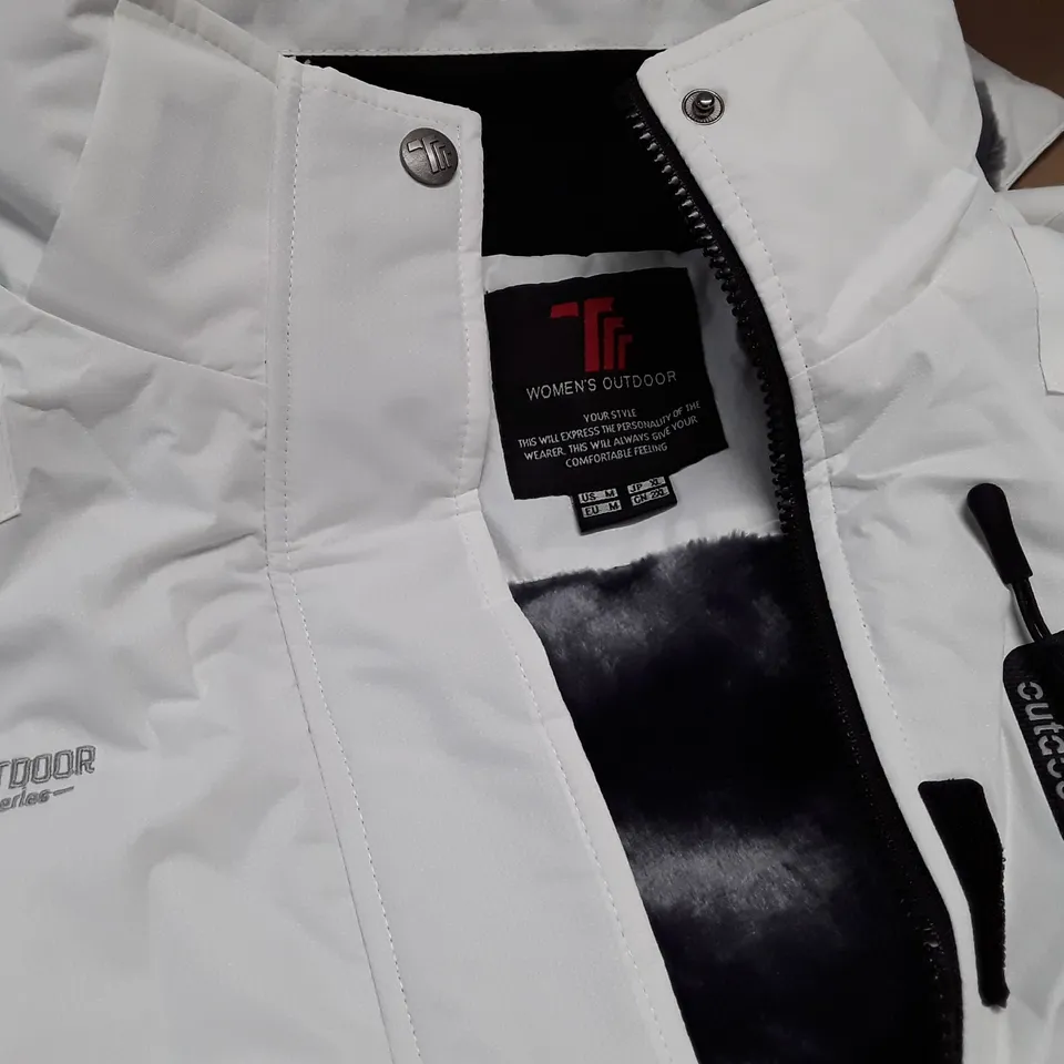 WOMEN'S OUTDOOR WHITE COAT - EU M