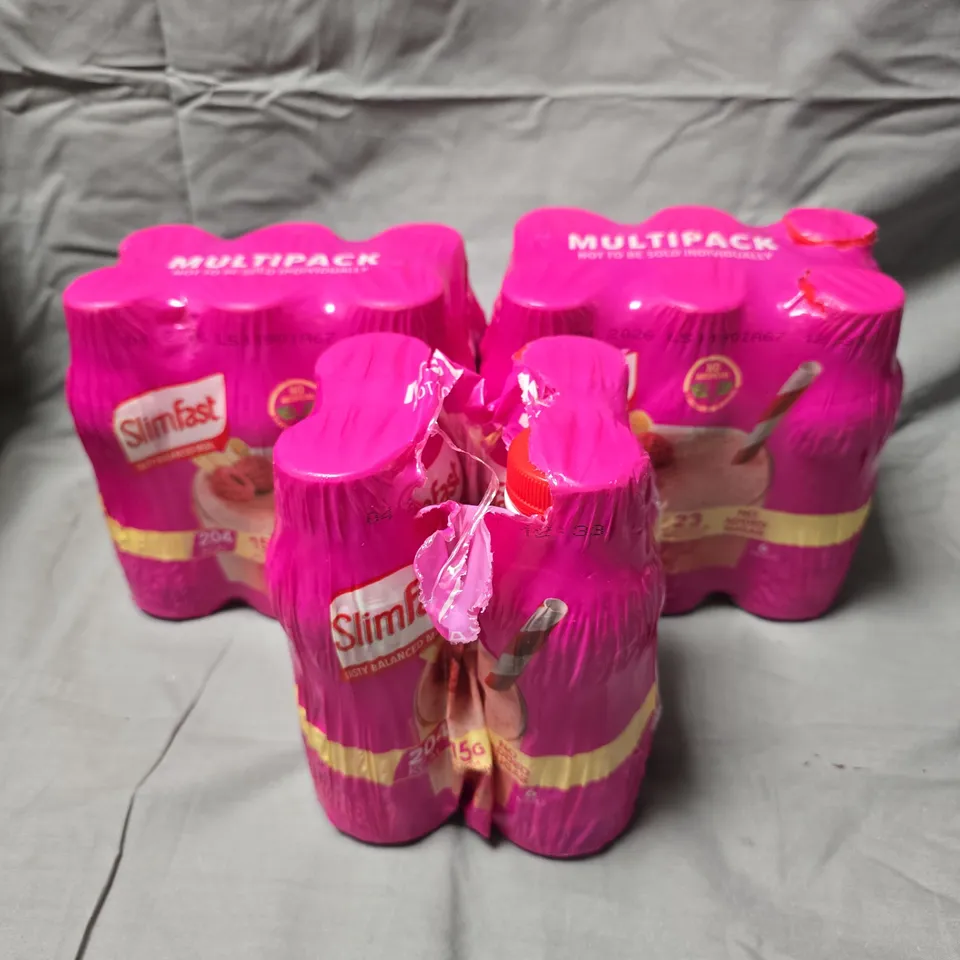 APPROXIMATELY 15 SLIMFAST DIET SHAKES - RASPBERRY & WHITE CHOCOLATE 