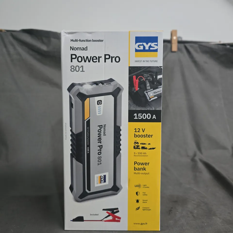 GYS Nomad Power Pro 801 12V Portable Jump Starter & Power Bank