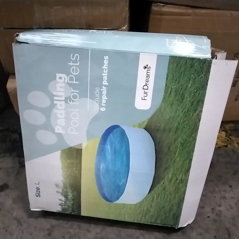 BOXED PADDLING POOL FOR PETS LARGE