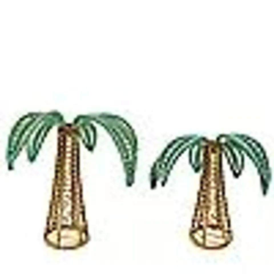 BUNDLEBERRY BY AMANDA HOLDEN STUDIO 70 SET OF 2 RATTAN CANDLE HOLDERS