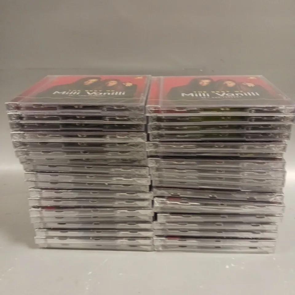 APPROXIMATELY 35 SEALED THE BEST OF MILLI VANILLI 35TH ANNIVERSARY CD ALBUMS 