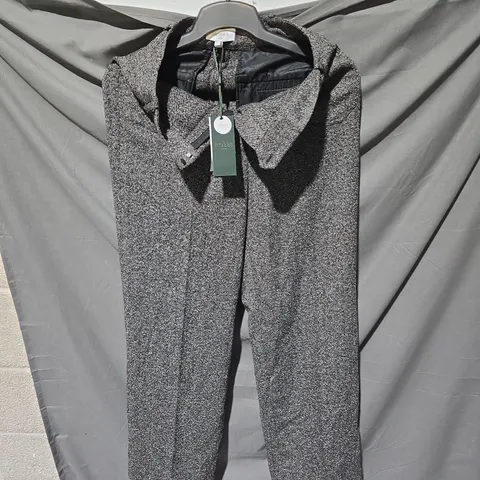 HOBBS LONDON WOMEN'S TWEED COAT – GREY/BLACK, UK SIZE 8 .