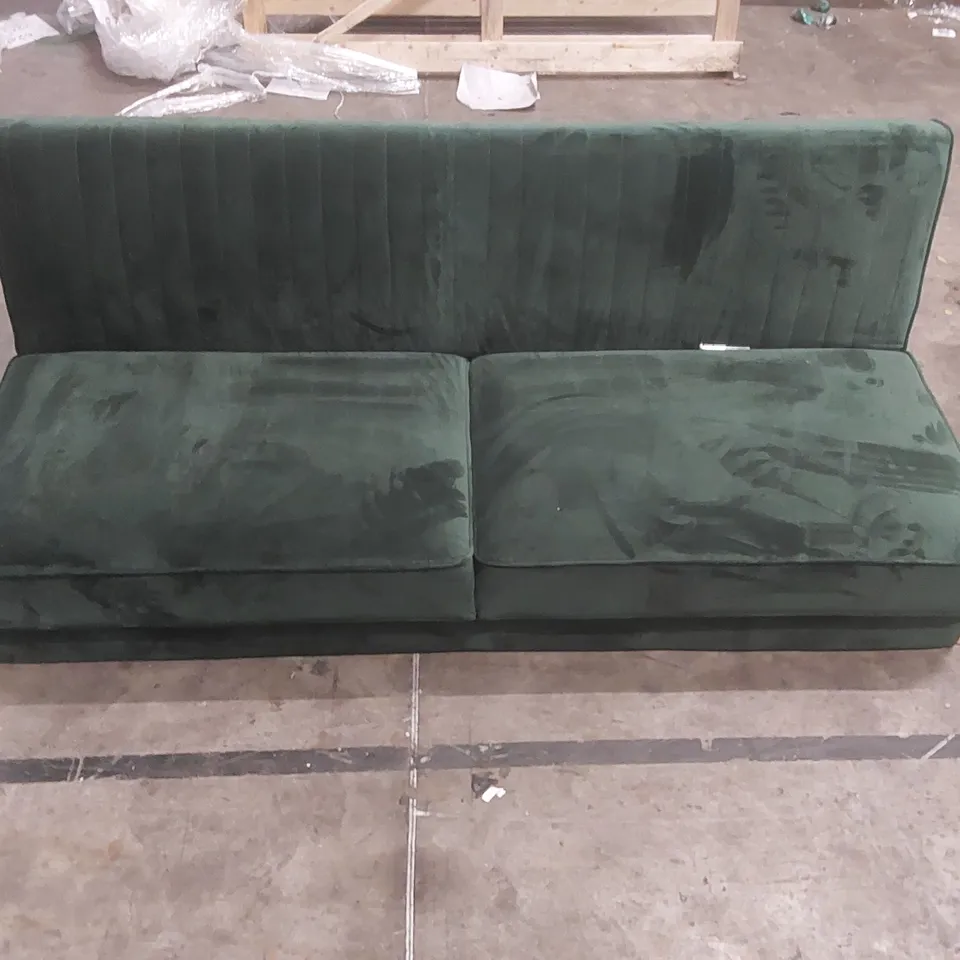 QUALITY DESIGNER AUGIE 3 SEATER CLIC CLAC SOFA BED - REQUIRES ASSEMBLY