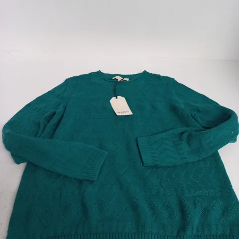 SEASALT CORNWALL TEAL KNITTED JUMPER - 14