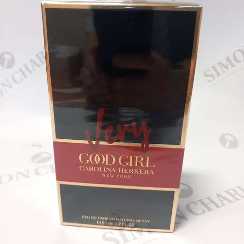 BOXED AND SEALED VERY GOOD GIRL CAROLINA HERRERA EAU DE PARFUM 50ML