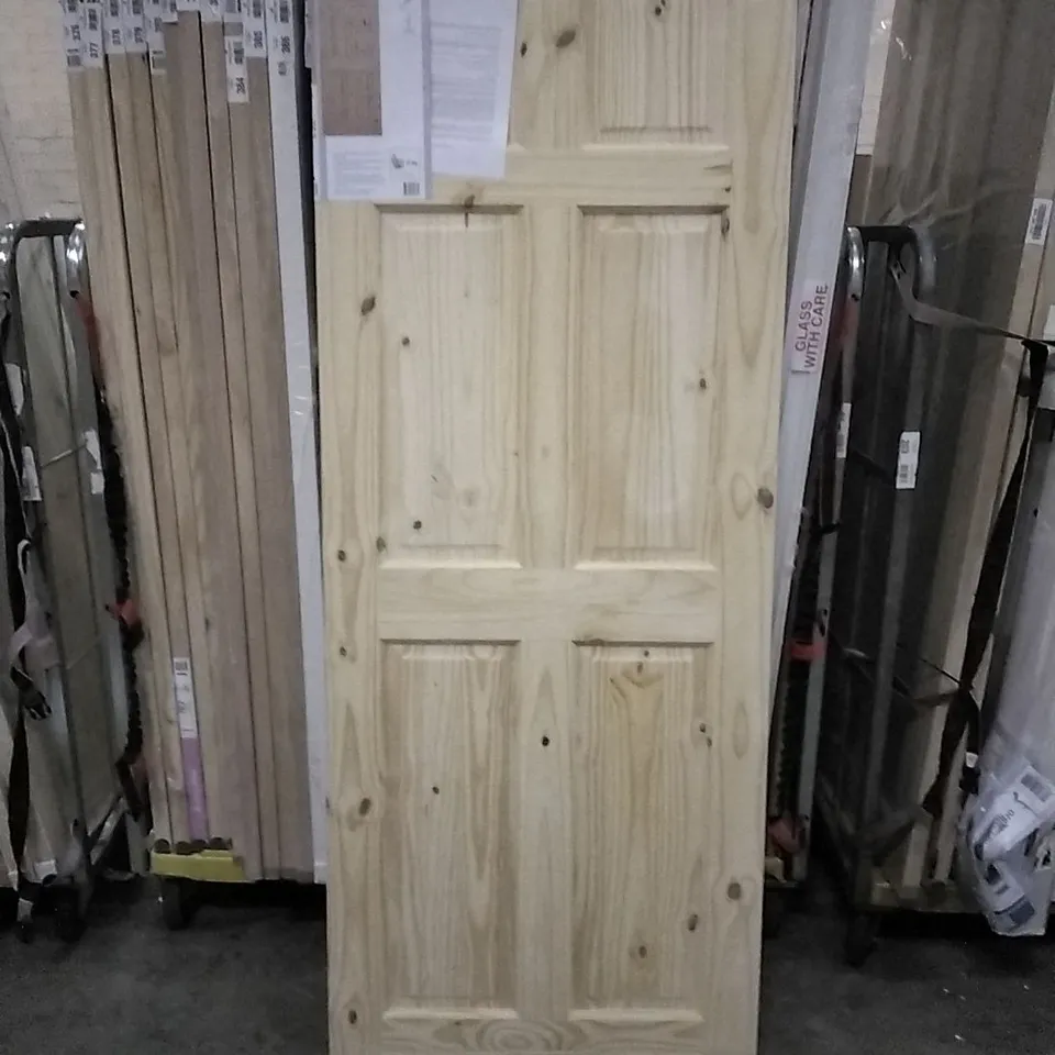 6 PANEL KNOTTY PINE INTERNAL DOOR 1981 × 762MM
