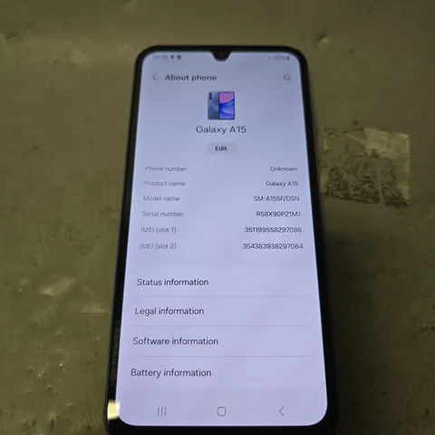 SAMSUNG GALAXY A15