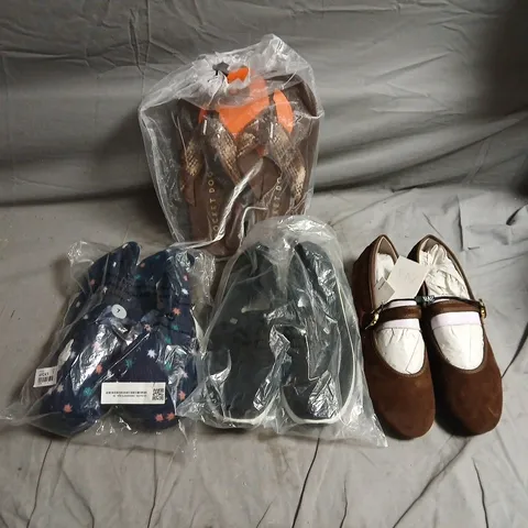 APPROXIAMTELY 25 UN-ASSORTED SHOES/SHOE ACCESSORIES