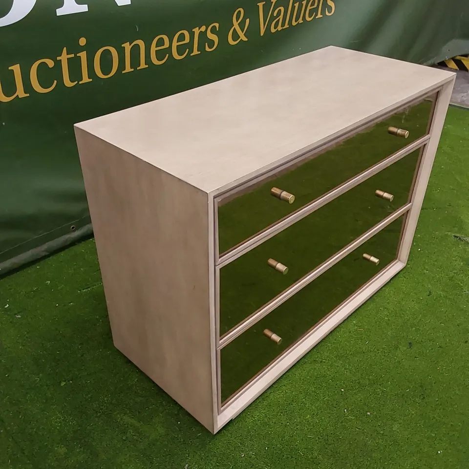 DESIGNER 3-DRAWER CHEST OF DRAWERS 