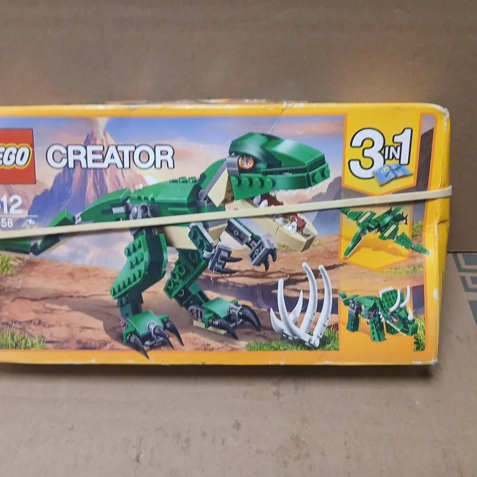 LEGO CREATOR 3-IN-1 GREEN DINOSAUR SET – BOXED (AGES 7-12)