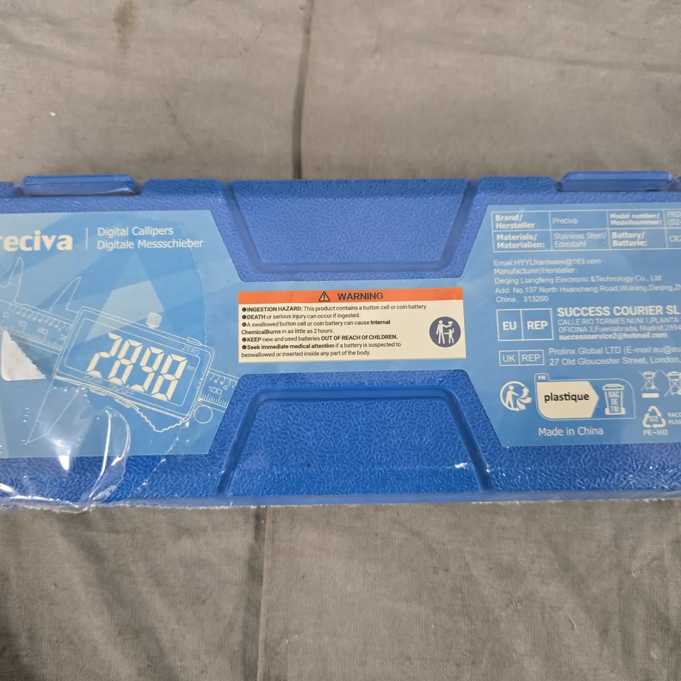 PRECIVA DIGITAL CALLIPERS – BOXED, BLUE CASE