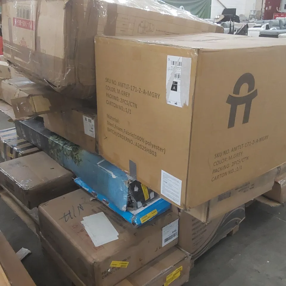 PALLET CONTAINING A LARGE QUANTITY OF ASSORTED FURNITURE PARTS