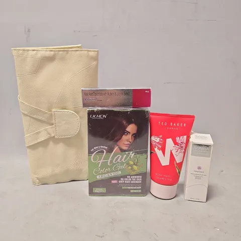 APPROXIMATELY 9 ASSORTED HEALTH & BEAUTY ITEMS TO INCLUDE - TED BAKER BODY WASH , SUNIRA ADVANCED PIGMENT CORRECTOR SERUM ETC