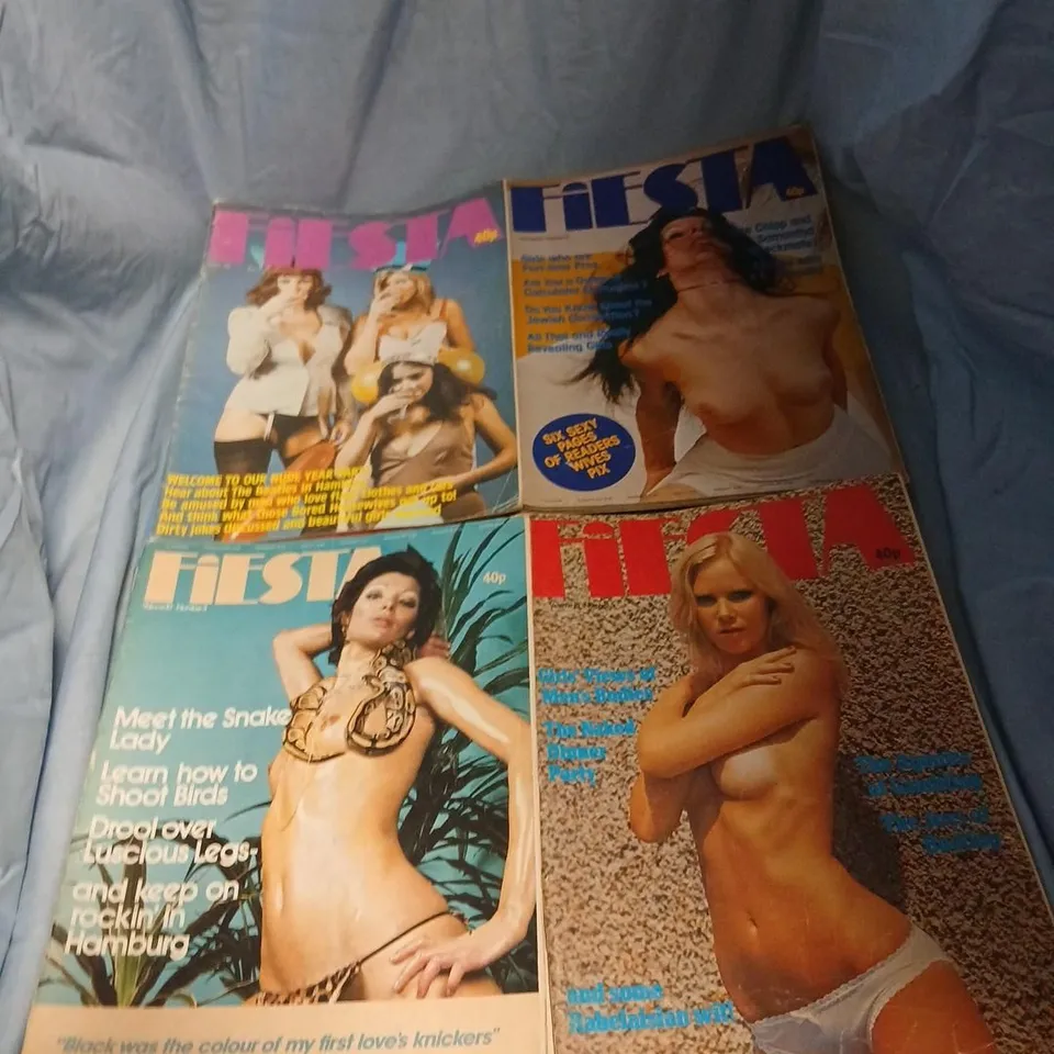 ADULT MAGAZINES BUNDLE – VINTAGE NUDE TITLES (FIESTA, MAYFAIR, PENTHOUSE, NEW DIRECTION, AND MORE)
