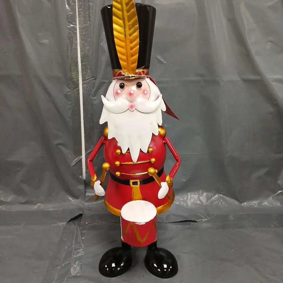 BOXED THREE KINGS CAPTAIN SANTA METAL OUTDOOR CHRISTMAS DECORATION