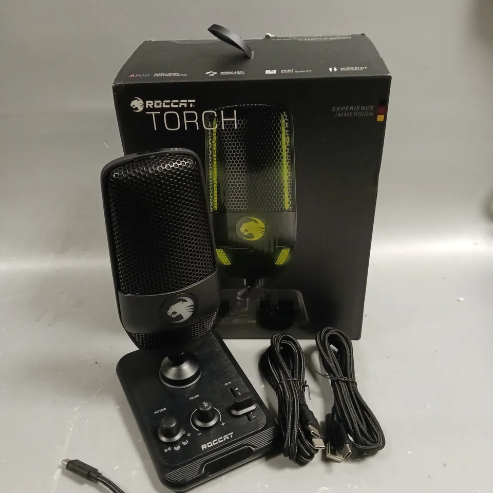 BOXED ROCCAT TORCH STUDIO-GRADE USB MICROPHONE 
