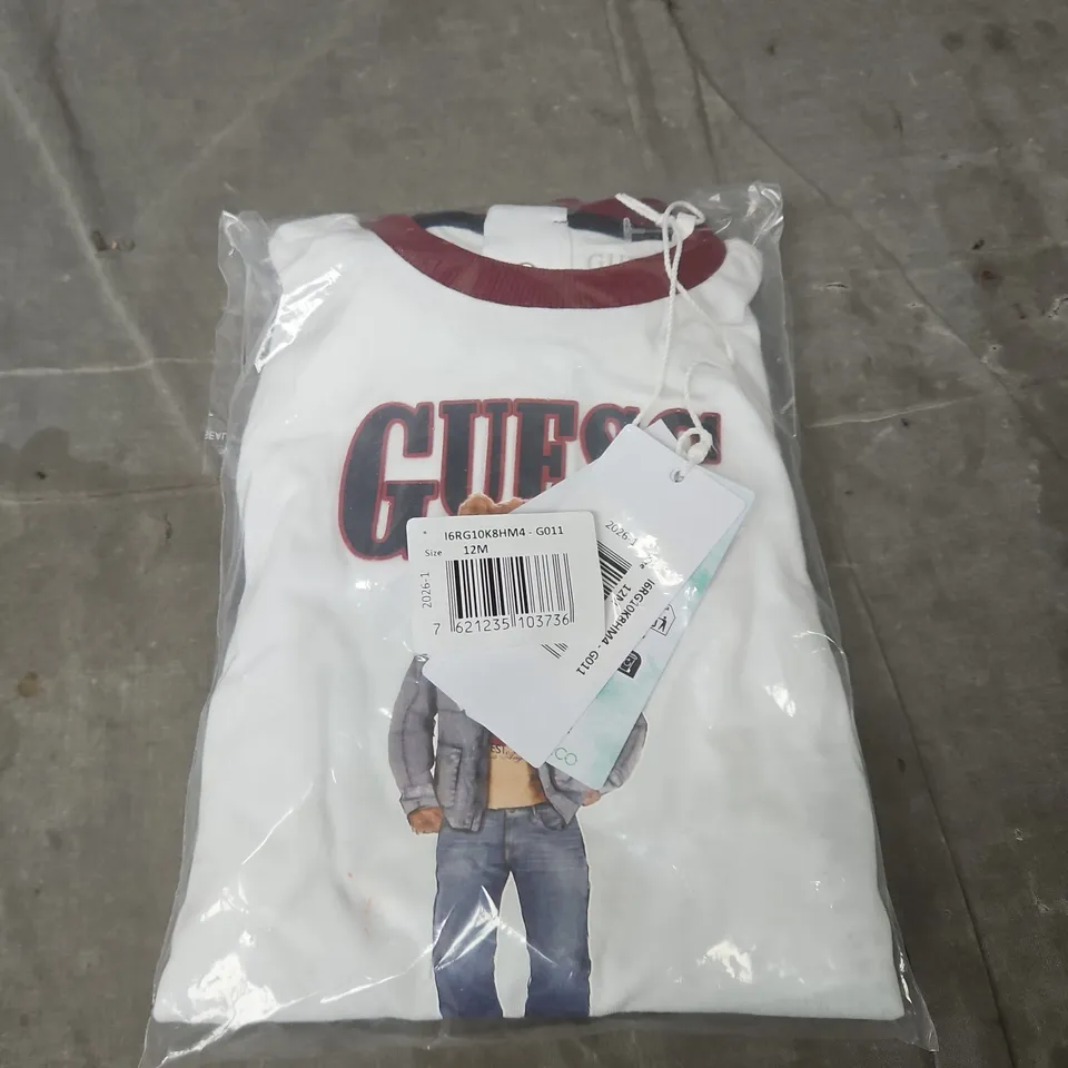 KIDS GUESS 2 PIECE OUTFIT - SIZE 12 MONTHS 