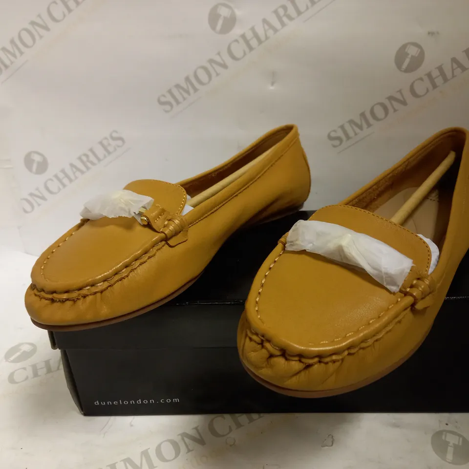 BRAND NEW DUNE LONDON GEORGAS LOAFERS TAN SIZE 5