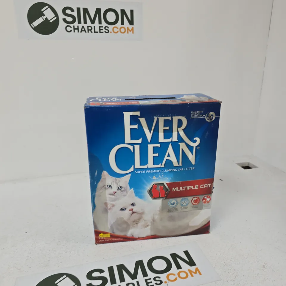 EVER CLEAN CAT LITTER – 10L LOW DUST FORMULA (MULTIPLE CATS) – BOXED