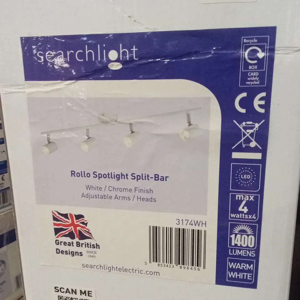BOXED SEARCHLIGHT ROLLO SPOTLIGHT SPLIT-BAR
